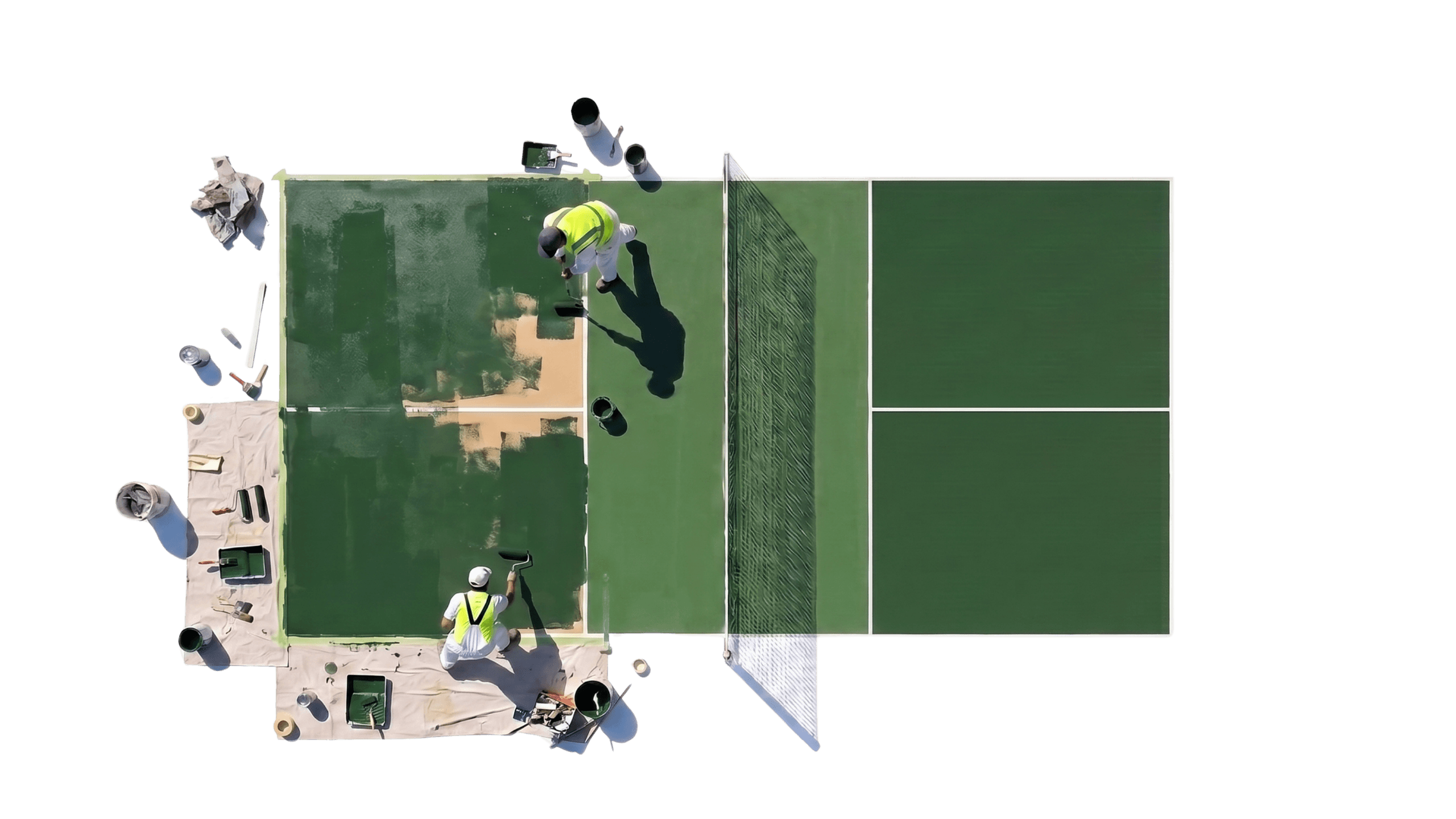 Aerial view of the Paddle Power Cebu pickleball court